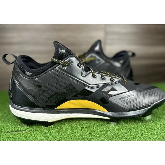 Adidas Energy Boost Icon 2.0 Metal Mens Baseball Cleats Black yellow 12.5 - Picture 2 of 6
